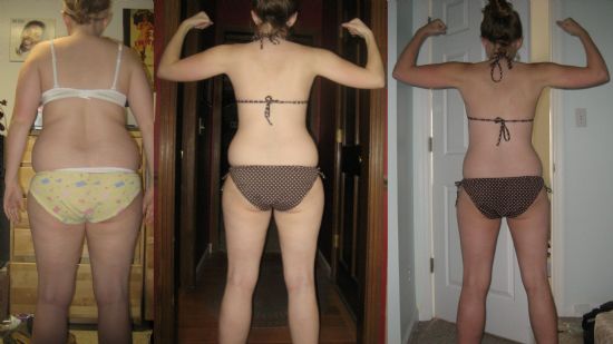  is me at 120 lbs, before doing the 30 day shred (jillian michaels).