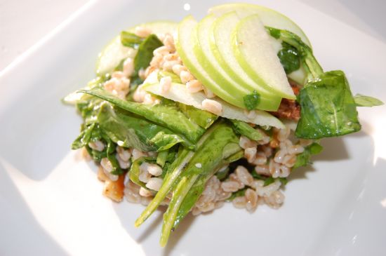 Image of Farro Arugula Salad With Walnut Vinaigrette, Spark Recipes