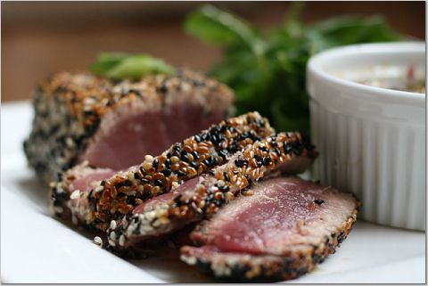 Image of Sesame-crusted Tuna With Wasabi-ponzu Sauce, Spark Recipes