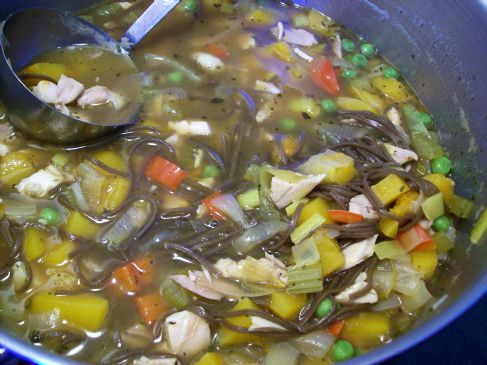 Image of Roasted Chicken Noodle Soup (incl. Roasted Chicken, Rich Chicken Stock And Soup Recipes), Spark Recipes