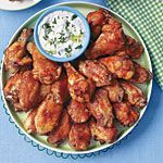 Image of Chicken Wings With Blue Cheese Dip, Spark Recipes