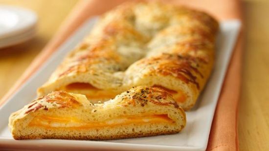Three-Cheese Crescent Slices