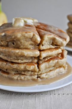 Whole Wheat Brown Sugar Banana Bread Pancakes