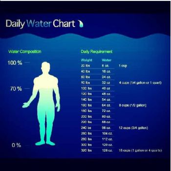 Water Chart For Weight