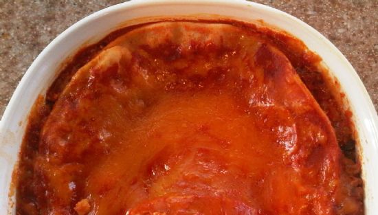 Image of Enchilada Casserole Ground Beef & Red Chile, Spark Recipes