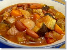 Image of Crockpot Eggplant And Tomato Stew With Garbanzo Beans, Spark Recipes
