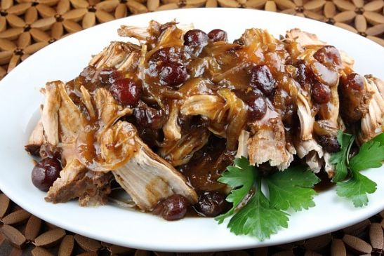 Crockpot Cranberry Pork Roast