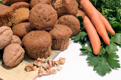Chia Raisin Carrot Bran Muffins