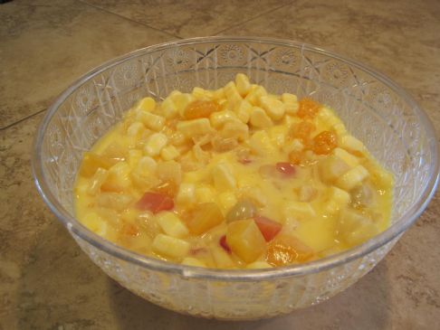Image of My Aunt's Famous Pudding Fruit Salad, Spark Recipes