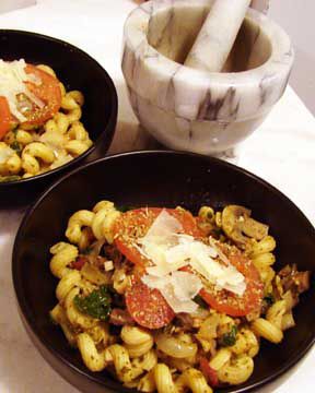 Image of Easy Tomato Pesto Pasta, Spark Recipes