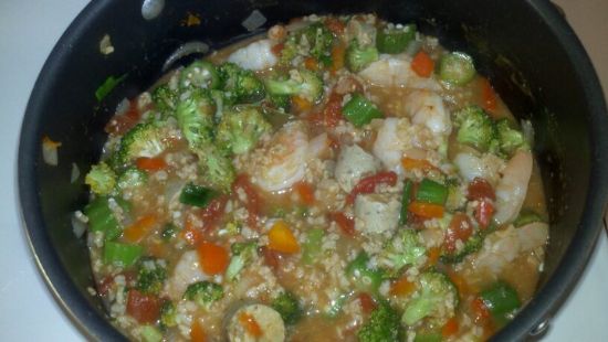 Image of Shrimp And Veggie Sausage Jumbalaya, Spark Recipes