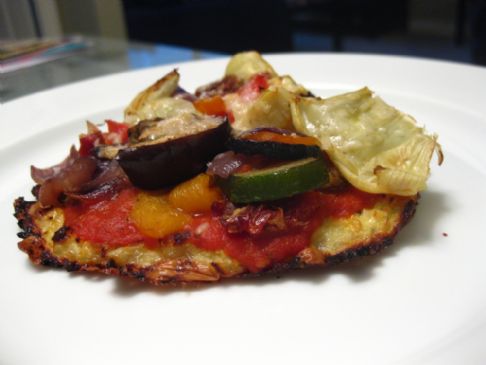 Image of Roasted Vegetable Pizza On A Low-carb Cauliflower Crust, Spark Recipes