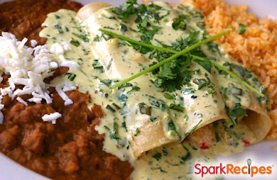 Shelley's Sour Cream Chicken Enchiladas