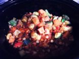 Slow Cooker Veggie And Chickpea curry