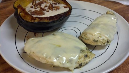 Mf ckn- Easy Cheesy Pesto Chicken