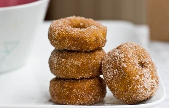 Image of Cinnamon Sugar Pumpkin Doughnuts, Spark Recipes