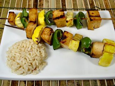 Image of Teriyaki Tofu And Vegetable Kabobs, Spark Recipes