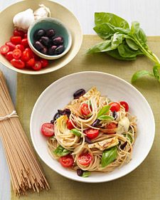 Image of Meditteranean Pasta With Artichokes, Olives And Tomatoes, Spark Recipes
