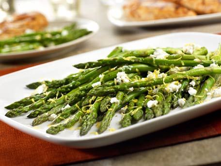 Image of Roasted Asparagus With Lemon And Goat Cheese, Spark Recipes