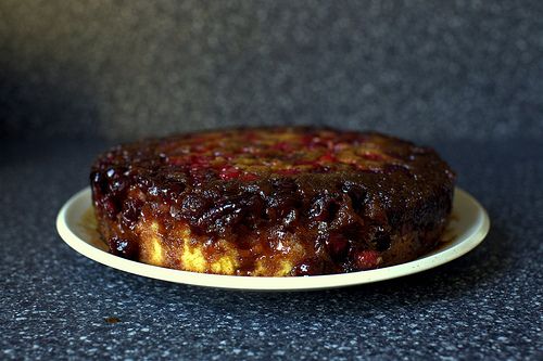 Image of Upside-down Cranberry Cake, Spark Recipes