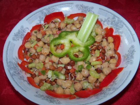 Image of Triple Garbanzo Beans Salad, Spark Recipes