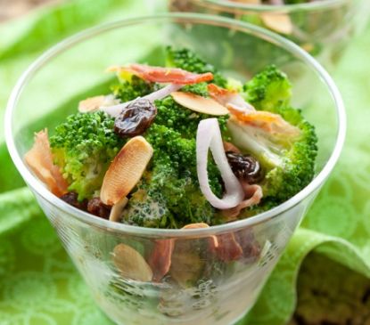 Broccoli-Raisin Salad with Chickpeas
