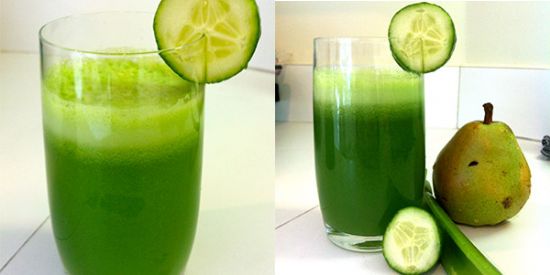Celery, Cucumber & Pear Green Juice