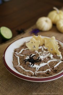 Halloween Black Bean Dip