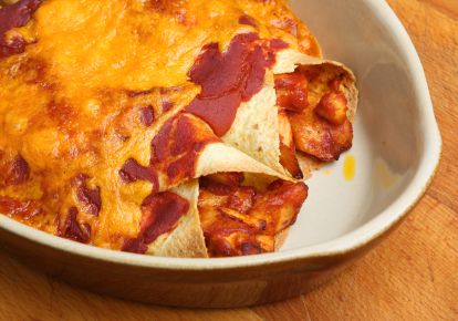 No Guilt Cheese Enchiladas