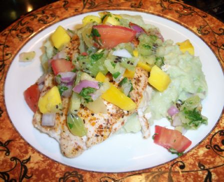 Image of Mango Salsa Chicken With Avocado Mashed Potatoes, Spark Recipes