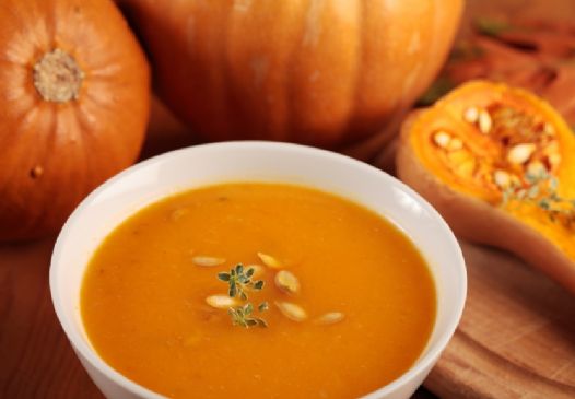 Pumpkin Soup with Toasted Pumpkin Seeds