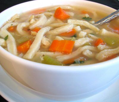 Image of Chicken Noodle Soup With Homemade Noodles, Spark Recipes