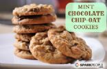 Mint Chocolate Chip-Oat Cookies