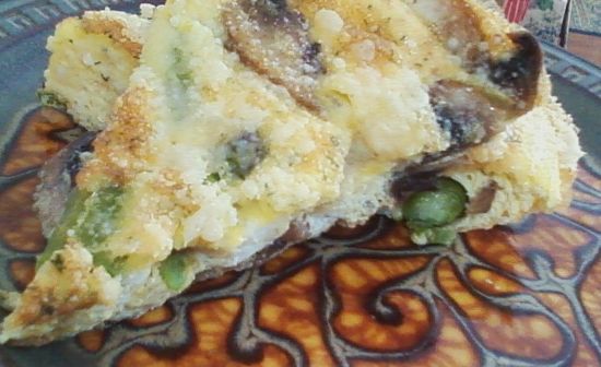 Image of Asparagus And Sauted Mushroom Frittata, Spark Recipes