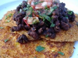 Image of Corn Cakes With Black Beans, Spark Recipes