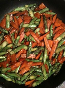 Image of Asparagus & Carrot Stir-fry In Spicy Orange Sauce (7oz, 198g), Spark Recipes