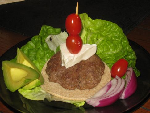 Open Faced low cal Burger
