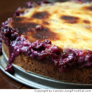 Image of Dessert - Blueberry Sour Cream Torte, Spark Recipes