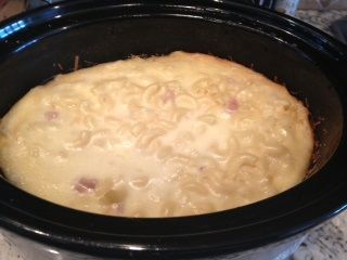 Crockpot Macaroni & Cheese with Ham