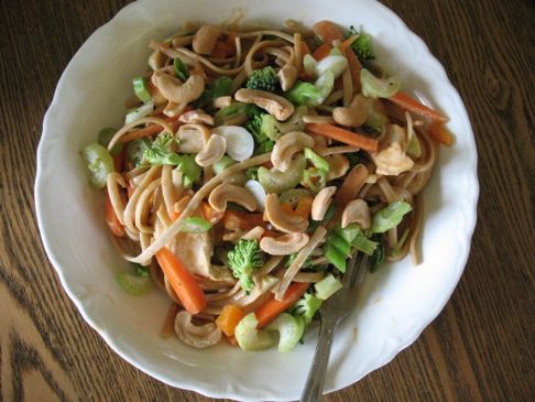 Image of Chicken Noodle Salad With Peanut Dressing, Spark Recipes
