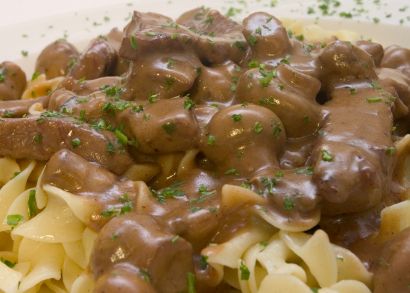 Easy Slow Cooker Beef and Mushrooms