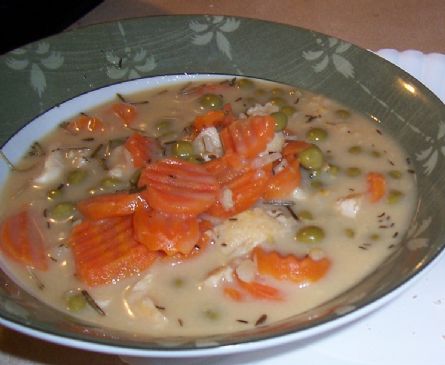 MAKEOVER: Slow Cooker Cream of Chicken and Rice Soup (by ATTACKFATCAT)