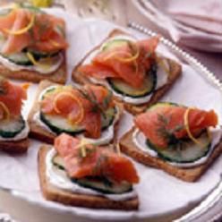 Smoked Salmon & Cucumber Tea Sandwiches