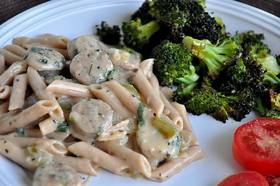 Image of Spinach Sausage And Penne Pasta, Spark Recipes