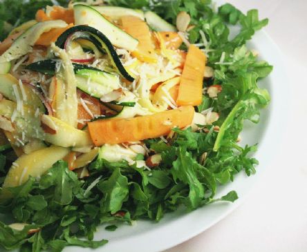 Image of Shaved Zucchini And Persimmon Salad, Spark Recipes