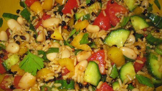 Image of Rice, Beans And Veggie Salad, Spark Recipes