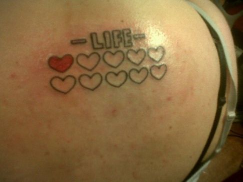 Life Bar Tattoo