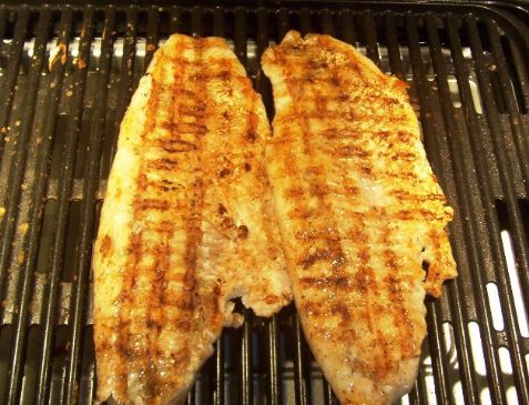 Blackened Walleye Grilled