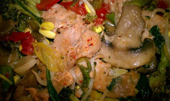 Image of Chicken Vegetable Stir-fry With Sriracha, Spark Recipes
