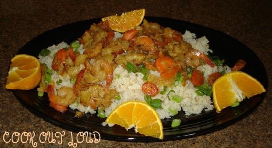 Image of Pinapple Coconut Shrimp On Jasmine Rice (www.cookoutloud.com), Spark Recipes